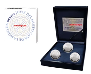 Colección 3 monedas 10 EUROS de PLATA II 2025 Joyas del Museo Casa de la Moneda. - Foto 1 di 4