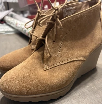 Sapatos femininos White Mountain Danny Boot/Bootie - Cadarço - Couro tamanho superior 7.5 - Imagem 1 de 4