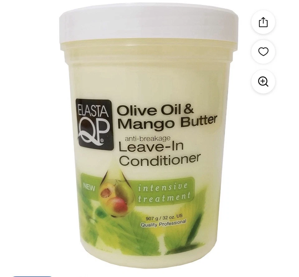 Acondicionador sin enjuague de aceite de oliva y mantequilla de mango Elasta QP 32 OZ Foto 1 de 1