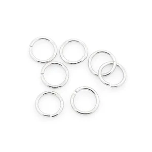 304 Stainless Steel Open Jump Rings Silver Round 1.2x10mm Pack Of 50+ - Picture 1 of 1