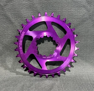 e*thirteen Helix R Chainring 30t Narrow-Wide 3mm Offset Boost 1 x 11/12 Eggplant - Picture 1 of 4