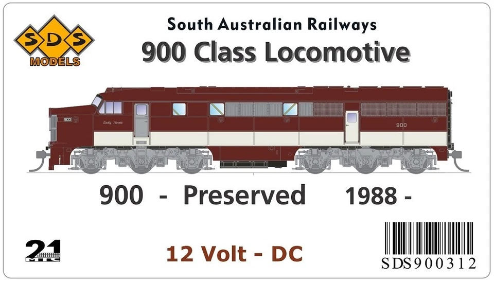 SDS Models SAR 900 Class Locomotive "900 Lady Norrie", 1988- DC, on SALE ** - image 1 of 1