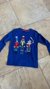 Mini Boden Kinder T-Shirt Superstitch Nussknacker Baumwolle Tee blau Spielzeug Soldat - Bild 1 von 3