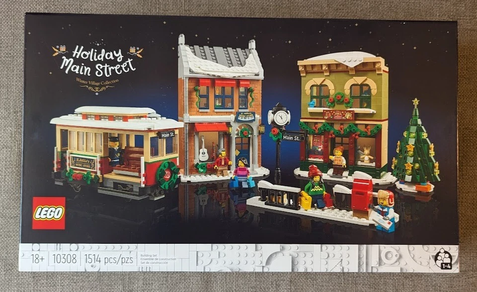 LEGO 10308 WINTER VILLAGE COLLECTION: HOLIDAY MAIN STREET SET! SEALED IN BOX! - Image 1 of 1