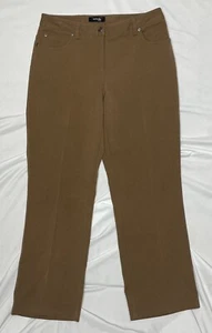 Rafaella Pants 5 Pocket Style Polyester Blend Brown Women's Petite Sz. 8P - Picture 1 of 8