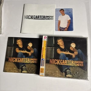 Nick Carter – Now Or Never (CD + DVD, 2002) Obi, Card Japan ZJCI-10118/B - Picture 1 of 8