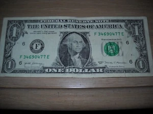 EIN DOLLAR FEHLERSCHEIN - Bild 1 von 2