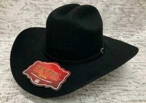 MEN'S BLACK WESTERN COWBOY RODEO HAT, WESTERN FELT HAT SOMBRERO TEXANA VAQUERA - Picture 1 of 6