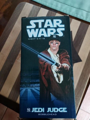 AARON JUDGE NEW YORK YANKEES BOBBLEHEAD FIGURINE SGA 5/4/2018 STAR WARS JEDI Cover