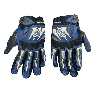 Fox Racing Dirtpaw Men's Blue Black White Motocross Gloves Size Medium - Image 1 of 4