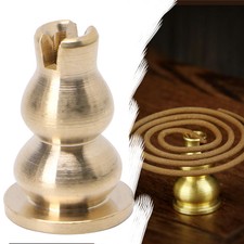Mini Copper Cucurbit Incense Coil Burner Censer Aromatherapy Pot Vintage