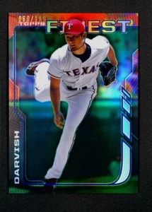 2014 Topps Finest Yu Darvish Green Refractor #38 # /199 - Rangers - Picture 1 of 3