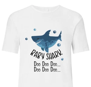Baby Shark Doo Doo T Shirts Top Boy Girl Kids Children Adults Funny Song Gift - Picture 1 of 5