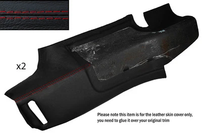 Rojo Pegatina 2X B Pilar Panel Cuero Piel Cubiertas Para Lotus Elan M100 89-95 - Imagen 1 de 3