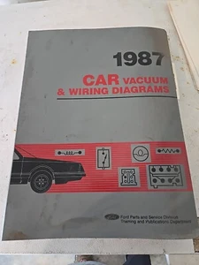 1987 Ford Car Vacuum and wiring diagrams book Mustang Thunderbird - Bild 1 von 3