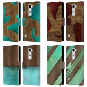 OFFICIAL ALYN SPILLER WOOD & RESIN LEATHER BOOK WALLET CASE FOR LG PHONES 2 - Picture 1 of 10