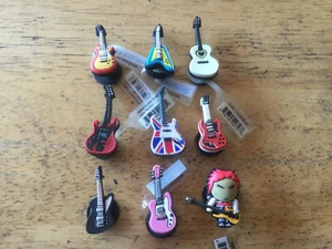 GUITAR - CLASSIC, RAD RED, THUNDER CAT, AUTHENTIC JIBBITZ SHOE CHARM FIT CROCS - Picture 1 of 20