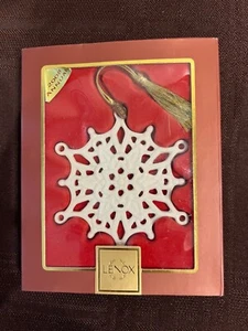 Lenox 2008 Annual Snow Fantasies Snowflake Ornament Original Red Box Weihnachten  - Bild 1 von 3