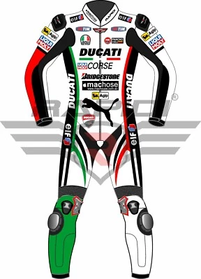DUCATI CORSE MACHOUSE MOTOGP MOTORCYCLE MOTORBIKE LEATHER RACING SUIT - Image 1 of 4
