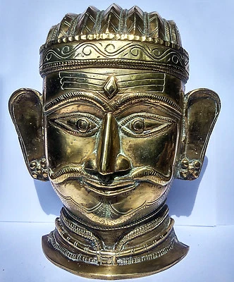 Antique Large Bust Of Shiva Bronze Maharashtra India 18/19e - image 1 of 4