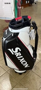 New RARE Srixon SRX Tour Staff Golf Bag w/Hood White/Red/Black 12107915 - Picture 1 of 2