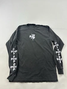 Fresh Cut Flowers Shirt Mens Small Gray Center Flower Logo Long Sleeve Pullover - Picture 1 of 8