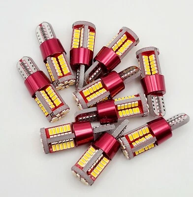 10 Super Bright mini LED T5 Wedge Base Replacement Halogen Low Voltage Bulbs 12v - Image 1 of 4