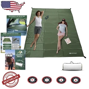 Portable Camping Sleeping Pad 91.3" x 73.6" - Warm & Waterproof for Families - Picture 1 of 9