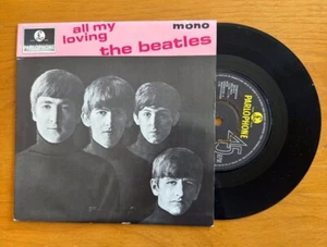 RARE BEATLES "ALL MY LOVING" UK EP W/PIC SLEEVE - Picture 1 of 2