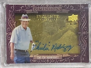 2014 UD Exquisite PGA golf Chi-Chi Rodriguez Dimensions authentic auto card D-CR - Picture 1 of 2