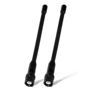 2-Pack BNC-M Handheld Scanner Antenna Dual Band 144/430MHz VHF UHF Flexible Ham - Picture 1 of 13