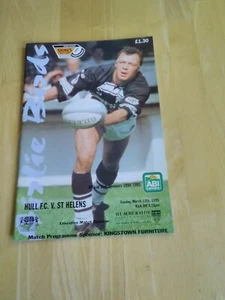 1994/95 HULL FC V ST HELENS SAINTS - RUGBY LEAGUE CHAMPIONSHIP - Picture 1 of 1