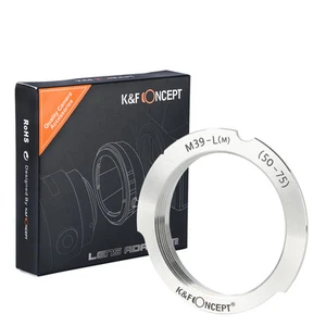 K&F Concept Objektivhalterung Adapter für Leica 50 mm/75 mm M39 Halterung Objektiv auf Leica M - Bild 1 von 9