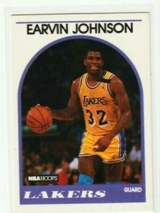 1989-90 NBA HOOPS # 270 EARVIN "MAGIC" JOHNSON L.A. LAKERS - Picture 1 of 2