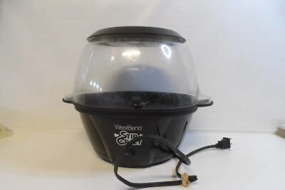 Электрическая машина для попкорна West Bend Stir Crazy Black на столешнице 6 кварт - Изображение 1 из 4