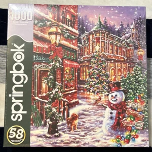 Großer SPRINGBOCK 1000 Stck. Puzzle ""Frohe Hauptstraße"" | Weihnachten NEU!! - Bild 1 von 3
