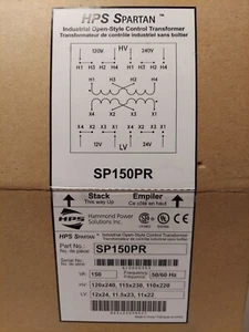 HAMMOND POWER SOLUTIONS INC. SPARTAN SP150PR INDUSTRIAL OPEN-STYLE CONTROL TRANS - Picture 1 of 6