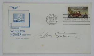 Edward Stasack 1962 Firmado Primer Día Cubierta FDC Honrando a Winslow Homer - Imagen 1 de 2