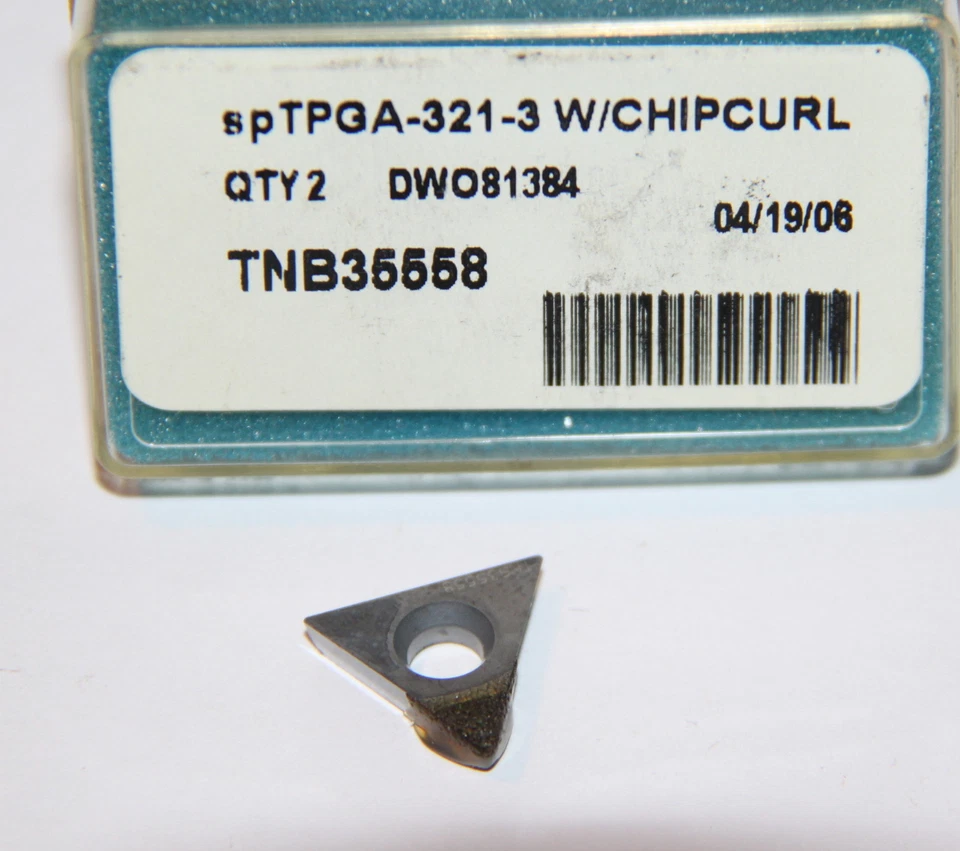 TPGA 321 -3 TNB35558 CLAPPDICO *** 2 INSERTOS *** PAQUETE DE FÁBRICA *** DIAMANTE CBN Foto 1 de 1