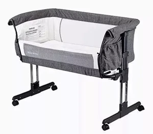 Mika Micky Baby Bassinet Bedside Sleeper Bedside Crib Easy Folding Portable Crib - Picture 1 of 1