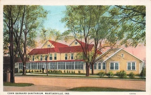 MARTINSVILLE IN INDIANA COHN BARNARD SANITARIUM 1933 VINTAGE POSTCARD 092425 U - Picture 1 of 2