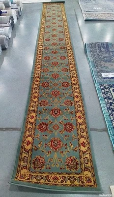 BLUE IVRY 2'-3" x 16'-0" Back Stain Rug Reduced Price 1172787502 LNH555-6512-216 - Image 1 of 4