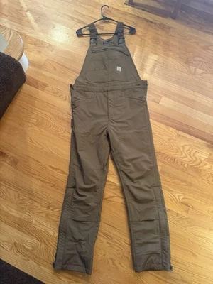 Juego Carhartt nuevo. Abrigo Super Dux Rain Defender y baberos forrados Sherpa Foto 1 de 4