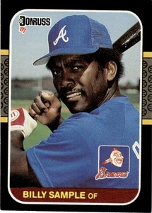 1987 Donruss Billy Sample Atlanta Braves #143 - Picture 1 of 2