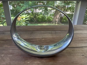 Vintage Nambe Bud Vase Neil Cohen Candle Holder Danish MCM Missing Insert 6” - Picture 1 of 10