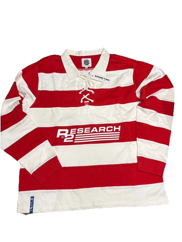 Регби Round Two темно-синее морское белое и красное XL - Изображение 1 из 4