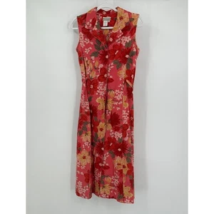 Coldwater Creek Womens Maxi Dress Size PXS Tropical Floral Boho Resort Vacation - Picture 1 of 7