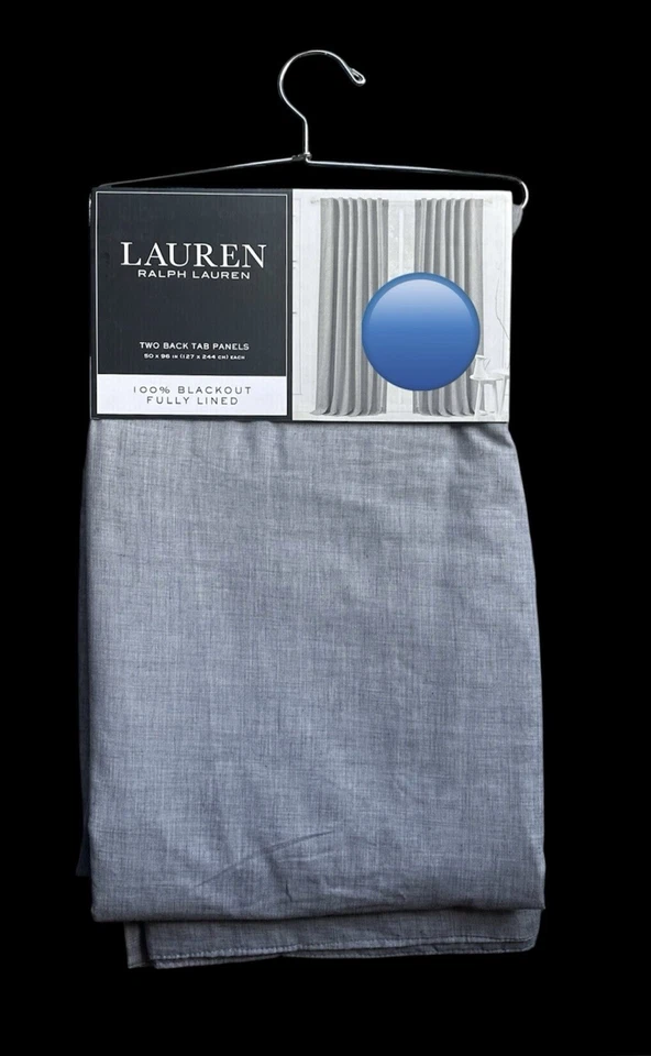 "2 paneles de cortinas de ventana Ralph Lauren 54 x 96"" TYLER panel de cortina con lengüeta trasera" Foto 1 de 4