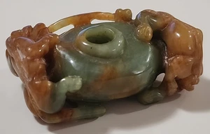 Asian Figurine Incense Holder? - Colors: Jade & Amber READ BLUE - Picture 1 of 21