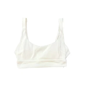 Aerie geripptes Bikini-Top mit breiten Trägern und U-Ausschnitt - weiß XXS - Bild 1 von 3